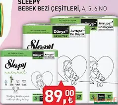 SLEEPY BEBEK BEZİ ÇEŞİTLERİ SLEEPY BEBEK BEZİ ÇEŞİTLERİ